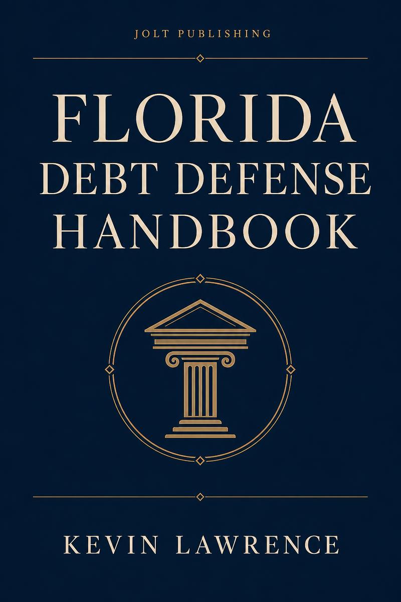 Cover of Florida Debt Defense Handbook by Kevin Lawrence, published by Jolt Publishing